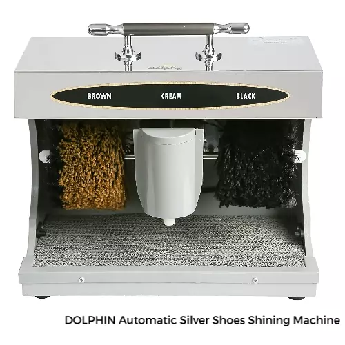 DOLPHIN Automatic Silver Shoes Shining Machine