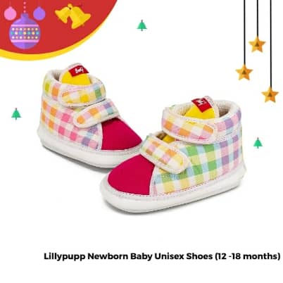 Lillypupp new born baby unisex shoes with chu chu sound for boy and girl. casual shoes/booties/socks for first walker and pre walker
